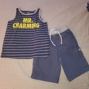 Boys Old Navy Shorts & Okiedokie Shirt Set Size 5T